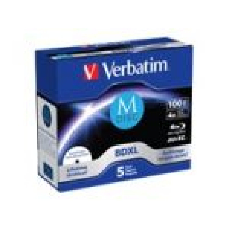 Verbatim Optiskās matrica Verbatim  VERBATIM BluRay M-DISC BD-R 100GB 5pc