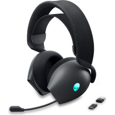 Dell Bezvadu austiņas Dell  Alienware Dual Mode Wireless Gaming Headset AW720H Over-Ear, Built-in microphone, Dark Side of the Moon, Noise canceling, Wireless