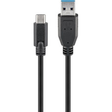 Goobay Kabelis Goobay  71221 USB-C to USB A 3.0 cable, black, 2m