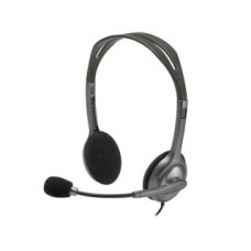 Logitech Vadu austiņas Logitech  HEADSET STEREO H111/GREY 981-000593