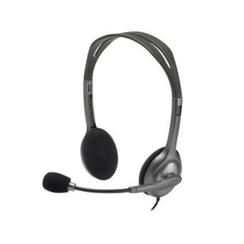 Logitech Vadu austiņas Logitech  HEADSET STEREO H111/GREY 981-000593