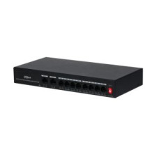 Dahua Nevadāms centrmezgls DAHUA  Switch||PFS3010-8ET-65|10|PoE ports 8|65 Watts|DH-PFS3010-8ET-65