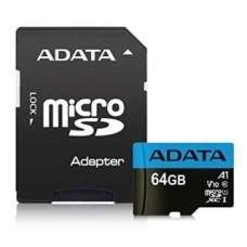 Adata Cita datorprece ADATA  MEMORY MICRO SDXC 64GB CLASS10/W/A AUSDX64GUICL10A1-RA1