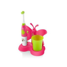 ETA Zobu birste ETA  Toothbrush with water cup and holder Sonetic  129490070 Battery operated, For kids, Number of brush heads included 2, Pink