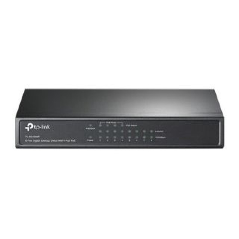 Tp-Link Serveru  - Citi piederumi TP-Link  Switch TL-SG1008P Unmanaged, Desktop, 1 Gbps (RJ-45) ports quantity 8, PoE ports quantity 4, Power supply type External