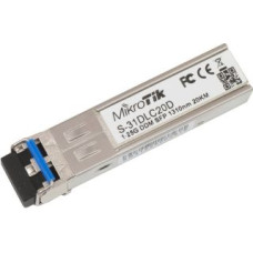 Mikrotik Serveru  - Citi piederumi Mikrotik  S-31DLC20D SFP, Single-Mode Fiber, Dual LC, 10/100/1000 Mbit/s, Wavelength 1310 nm, Maximum transfer distance 20000 m, -40 to +70C