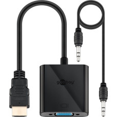 Goobay Parveidotājs Goobay  HDMI/VGA adapter, nickel plated 68793 Black