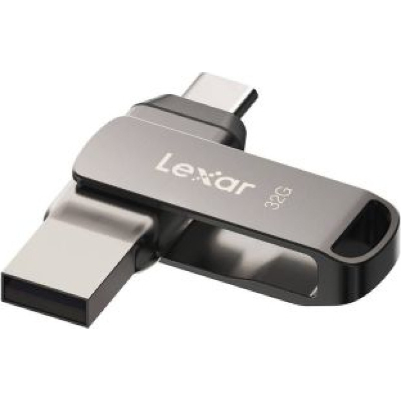 Lexar Zibatmiņa Lexar  2-in-1 Flash Drive | JumpDrive Dual Drive D400 | 32 GB | USB 3.1 | Grey