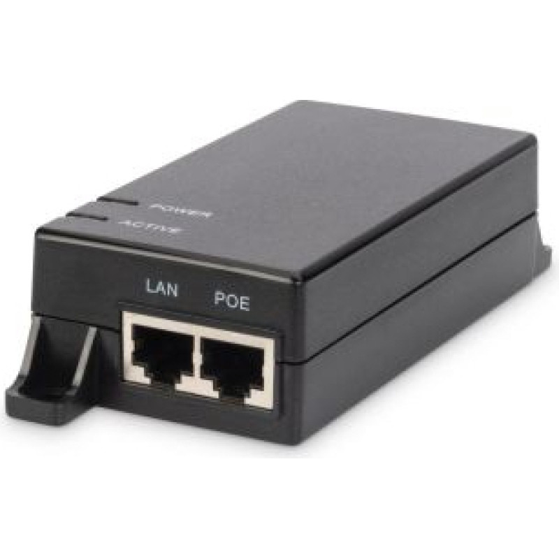 Digitus Serveru  - Citi piederumi Digitus  Gigabit Ethernet PoE Injector DN-95102-1 Ethernet LAN (RJ-45) ports 1xRJ-45 10/100/1000 Mbps Gigabit, 802.3af PoE