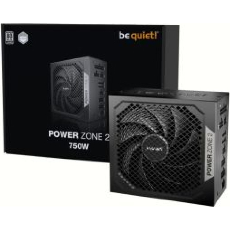 Be Quiet Barošanas bloks BE QUIET  Power Supply||POWER ZONE 2|750 Watts|Peak Power 820 Watts|Efficiency 80 PLUS PLATINIUM|MTBF 100000 hours|BP006EU