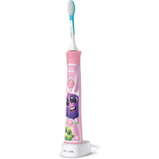 Philips Zobu birste Philips  Electric toothbrush HX6352/42 Rechargeable, For kids, Number of teeth brushing modes 2, Sonic technology, Pink