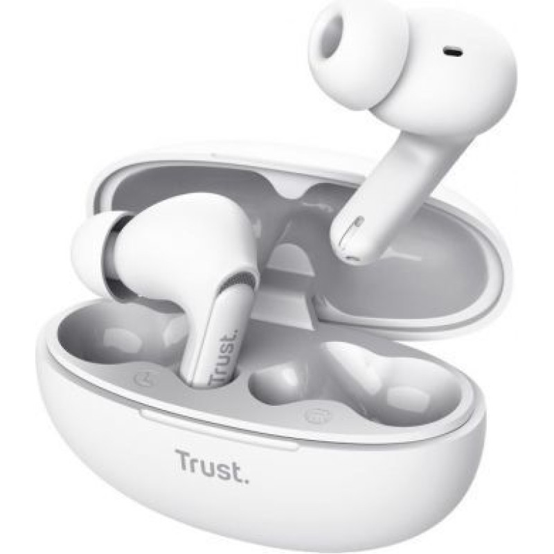 Trust Vadu austiņas Trust  HEADSET EARBUDS YAVI BT ENC/WHITE 25172