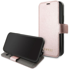 Guess Atveramie maciņi Guess Apple iPhone 12/12 Pro 6.1 Iridescent Book Case Pink