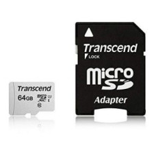 Transcend Cita datorprece Transcend  MEMORY MICRO SDXC 64GB W/ADAPT/UHS-I TS64GUSD300S-A