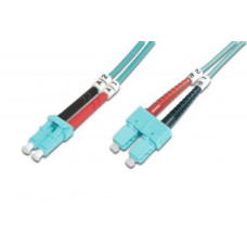 Digitus Kabelis Digitus  FO Patch Cord, Duplex, LC to SC MM OM3 50/125 µ, 3 m