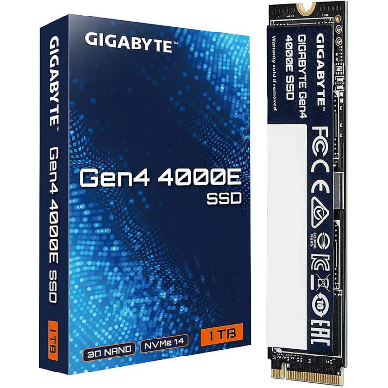 Gigabyte Datoru piederumi Gigabyte  GIGABYTE Gen4 4000E SSD 1TB