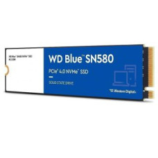 Western Digital Cietais disks SSD Western Digital  SSD||Blue SN580|250GB|M.2|PCIe Gen4|NVMe|TLC|Write speed 2000 MBytes/sec|Read speed 4000 MBytes/sec|2.38mm|TBW 150 TB|MTBF 1500000 hours|WDS250G3B0E