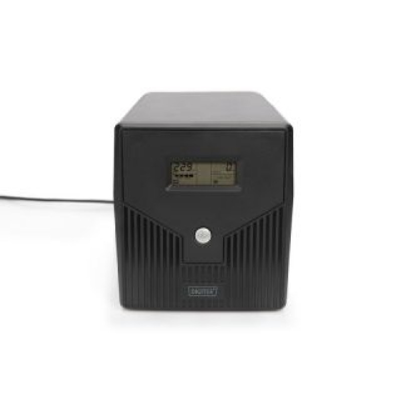 Digitus Serveri Digitus  Line-Interactive UPS DN-170074, 1000VA, 600W, 2x 12V/7Ah battery, 4x CEE 7/7 outlet, 2x RJ45, 1x USB 2.0 type B, 1x RS232, LCD, Simulated Sine Wave, 338x150x162mm, 7.8kg