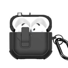 Dux Ducis Maciņš austiņām Dux Ducis - AirPods 4 PECP Series PC+TPU Cover with Hook Black