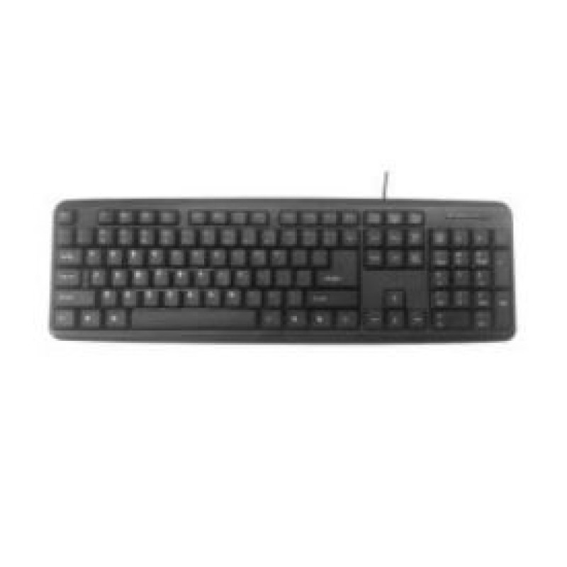 Gembird Datora tastatūra Gembird  KEYBOARD STANDART USB RUS/BLACK KB-U-103-RU