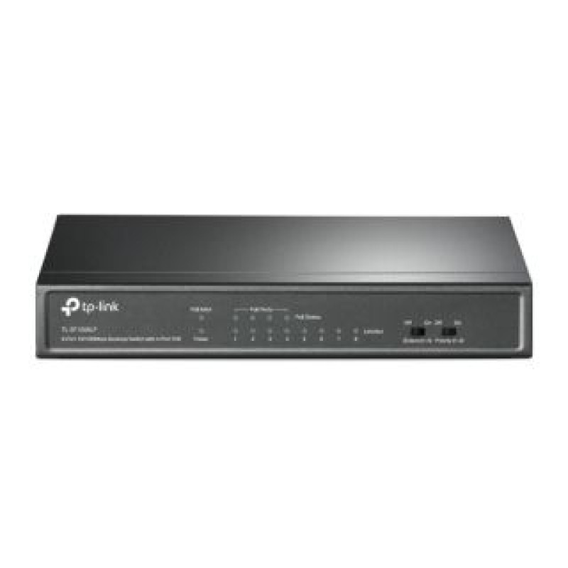 Tp-Link Serveru  - Citi piederumi TP-Link  Switch TL-SF1008LP Unmanaged, Desktop, 10/100 Mbps (RJ-45) ports quantity 8, PoE ports quantity 4, Power supply type External