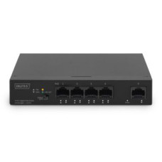 Digitus Serveru  - Citi piederumi Digitus  4 Port Gigabit PoE Switch DN-95330-1 10/100/1000 Mbps (RJ-45), Unmanaged, Desktop, Ethernet LAN (RJ-45) ports 4