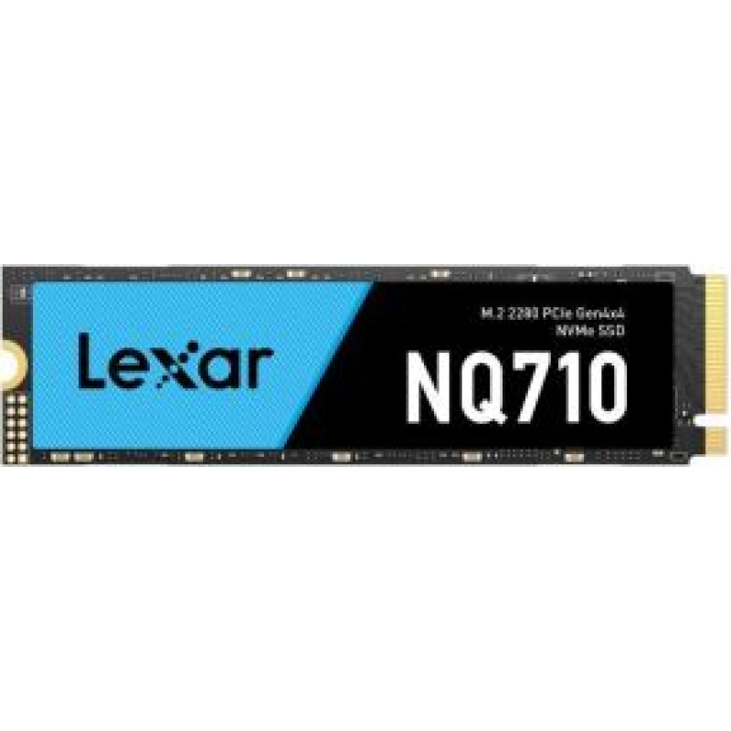 Lexar Cietais disks SSD Lexar  SSD||NQ710|2TB|Heatsink M.2|PCIe Gen4|NVMe|Write speed 4000 MBytes/sec|Read speed 5000 MBytes/sec|TBW 680 TB|MTBF 150000 hours|LNQ710X002T-RNNNG