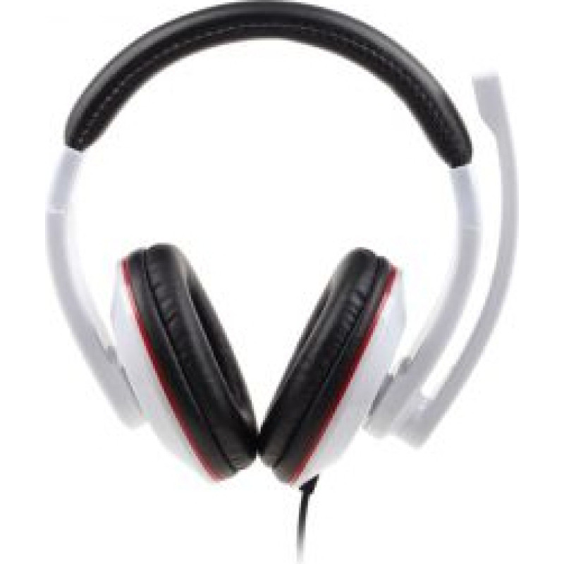 Gembird Bezvadu austiņas Gembird  MHS-001-GW Stereo headset 3.5 mm, Glossy white, Built-in microphone