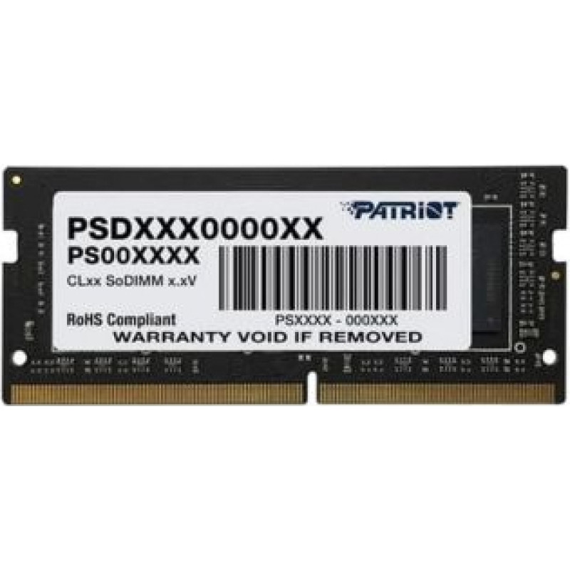 Patriot Operatīv atmiņa DDR4 Patriot  NB MEMORY 8GB PC25600 DDR4/PSD48G320081S