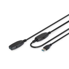 Digitus Kabelis Digitus  USB Extension cable DA-73105 USB 3.0, 10 m, Black