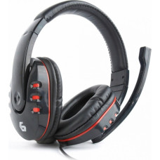 Gembird Bezvadu austiņas Gembird  Glossy Black, Gaming headset with volume control, Built-in microphone, 3.5 mm