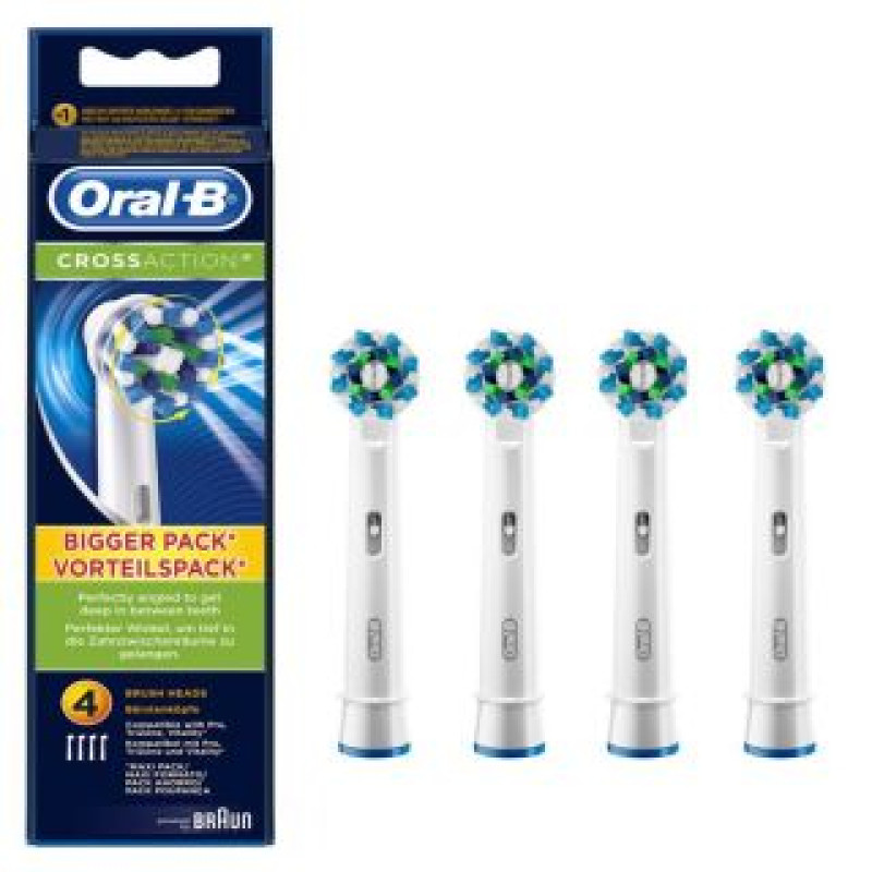 Oral-B Zobu birste Oral-B  Toothbrush replacement EB50-4 Heads, For adults, Number of brush heads included 4