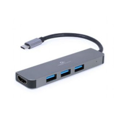 Cablexpert Rūteris Cablexpert  USB Type-C 2-in-1 multi-port adapter (Hub + HDMI) A-CM-COMBO2-01 0.09 m, Grey, USB Type-C