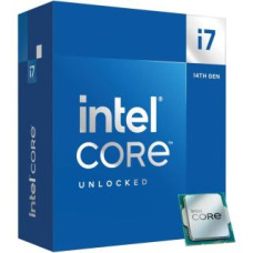 Intel Procesors Intel  CPU||Desktop|Core i7|i7-14700K|Raptor Lake|3400 MHz|Cores 20|33MB|Socket LGA1700|125 Watts|GPU UHD 770|BOX|BX8071514700KSRN3X