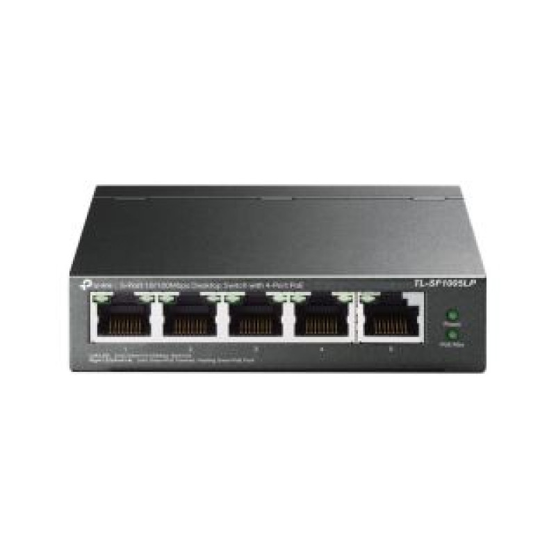 Tp-Link Serveru  - Citi piederumi TP-Link  Switch TL-SF1005LP Unmanaged, Desktop, 10/100 Mbps (RJ-45) ports quantity 5, PoE ports quantity 4, Power supply type External