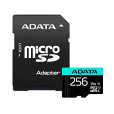 Adata Atmiņas kartes ADATA  Premier Pro UHS-I U3 256 GB micro SDXC Flash memory class 10 with Adapter