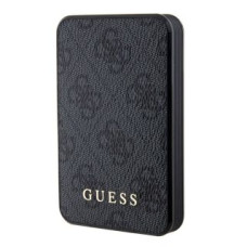 Guess Ārējais akumulators Guess  Power Bank MagSafe 5000mAh 4G PU Black