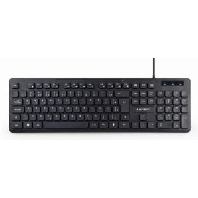 Gembird Datora tastatūra Gembird  KEYBOARD MULTIMEDIA USB ENG/BLACK KB-MCH-04