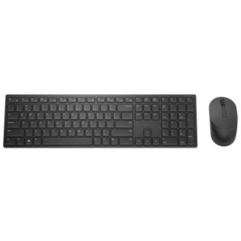 Dell Datora tastatūra Dell  Pro Keyboard and Mouse (RTL BOX)  KM5221W Wireless, Batteries included, RU, Black