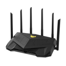 Asus Rūteris Asus  Wireless Router||Wireless Router|6000 Mbps|Mesh|Wi-Fi 5|Wi-Fi 6|IEEE 802.11a|IEEE 802.11b|IEEE 802.11g|IEEE 802.11n|USB 3.2|4x10/100/1000M|1x2.5GbE|LAN  WAN ports 1|Number of antennas 6|TUFGAMINGAX6000