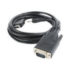 Gembird Parveidotājs Gembird  GEMBIRD A-HDMI-VGA-03-10 Gembird HDMI to VGA and audio adapter cable, single port, 3m, black