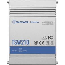 Teltonika Serveru  - Citi piederumi Teltonika  | Switch | TSW210 | Unmanaged | Wall mountable | 1 Gbps (RJ-45) ports quantity 8 | 10 Gbps (RJ-45) ports quantity | SFP ports quantity 2 | SFP+ ports quantity | Combo ports quantity | PoE+ ports quantity | Pa