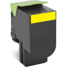 Lexmark Aksesuāri un izejmateriāli LEXMARK  80C2HYE Cartridge, Yellow, 3000 pages