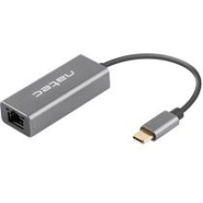 Natec Parveidotājs Natec  Ethernet Adapter, Cricket USB 3.1, USB 3.1 to RJ45, Gray