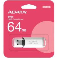 Adata Zibatmiņa ADATA  C906 64GB USB Flash Drive, White