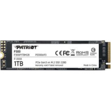 Patriot Cietais disks SSD Patriot  SSD||P300|1TB|M.2|PCIE|NVMe|3D NAND|Write speed 1650 MBytes/sec|Read speed 2100 MBytes/sec|3.8mm|TBW 480 TB|P300P1TBM28