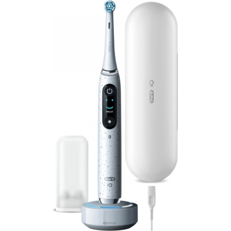 Oral-B Zobu birste Oral-B  Electric Toothbrush iO10 Series Rechargeable, For adults, Number of brush heads included 1, Stardust White, Number of teeth brushing modes 7