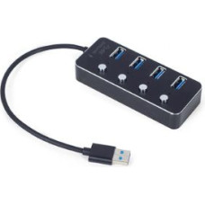 Gembird Parveidotājs Gembird  I/O HUB USB3 4PORT/UHB-U3P4P-01