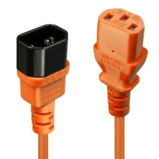 Lindy Parveidotājs LINDY  CABLE POWER IEC EXTENSION 0.5M/ORANGE 30473