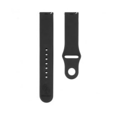 Connect Siksniņa Connect  20mm Silicone Loop Watch Strap (130mm M/L) Black